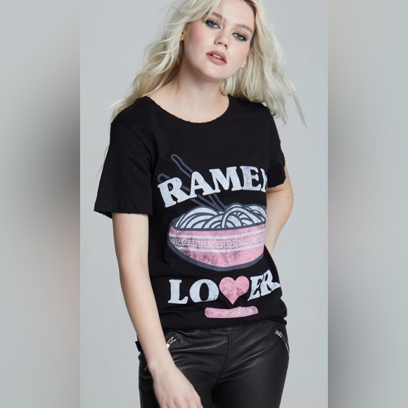 Recycled Karma brands Ramen Lover - members only - black t shirt XS - Picture 1 of 4